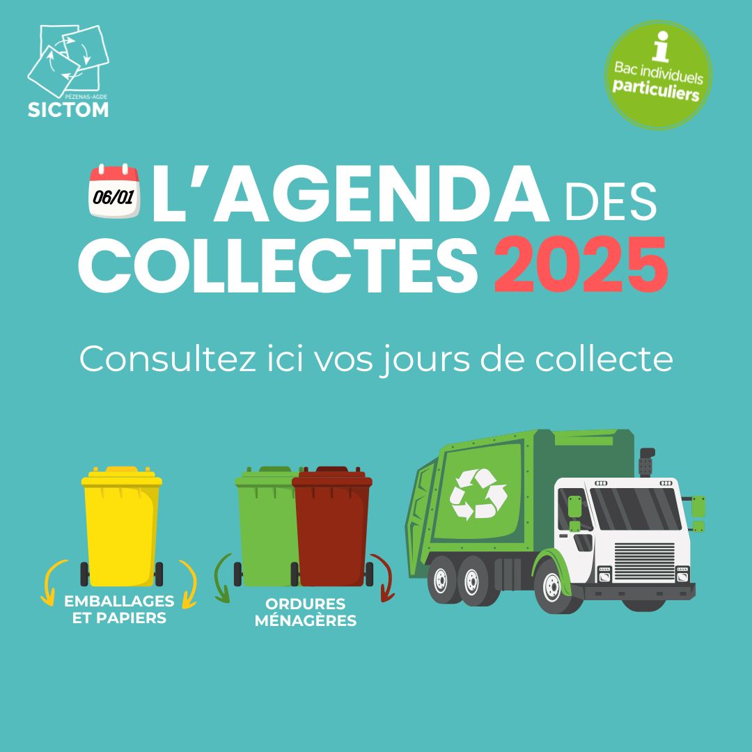 l’agenda des collecte 2025