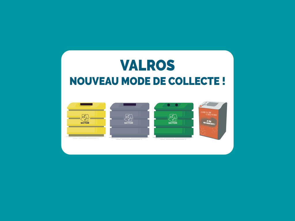 Valros - Jeudi 09 avril :  Evolution de la collecte des déchets