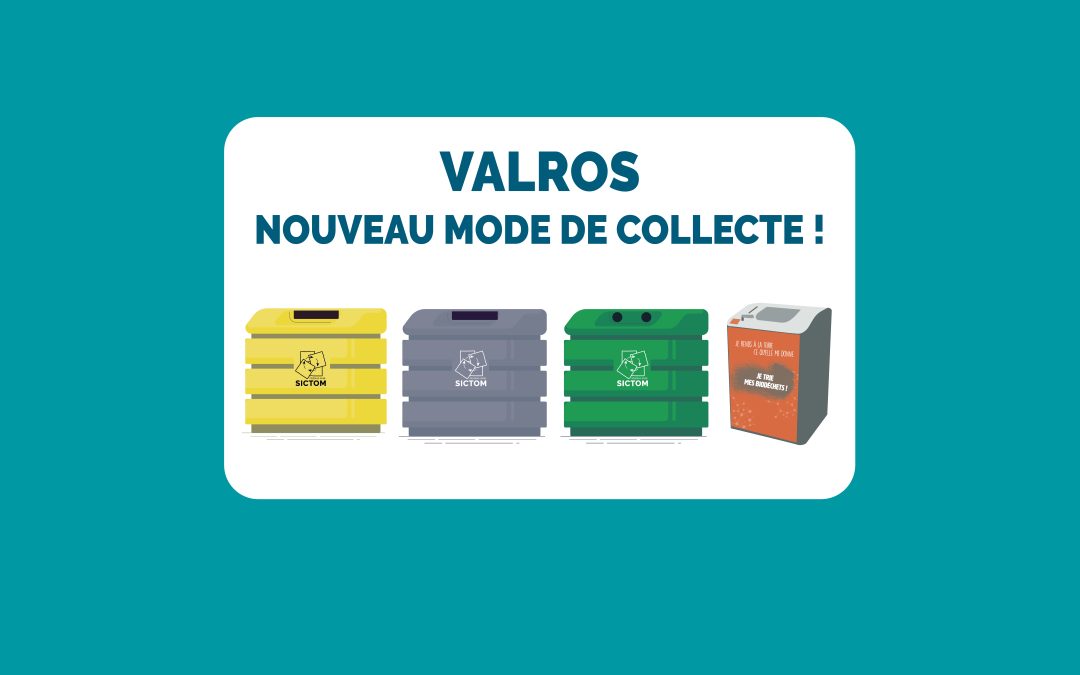 Valros – Jeudi 09 avril :  Evolution de la collecte des déchets