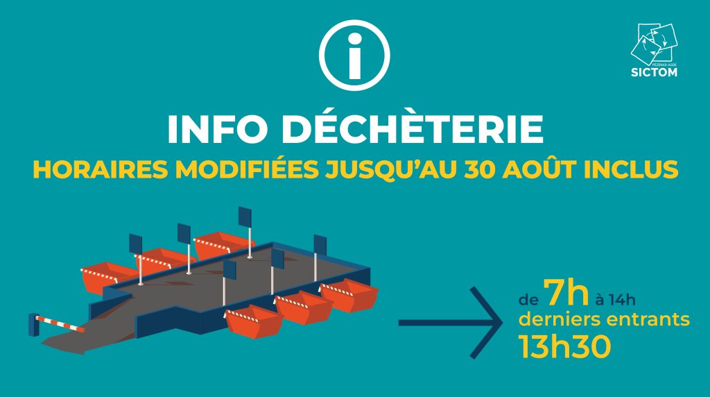 Prolongation horaires d'été des déchèteries