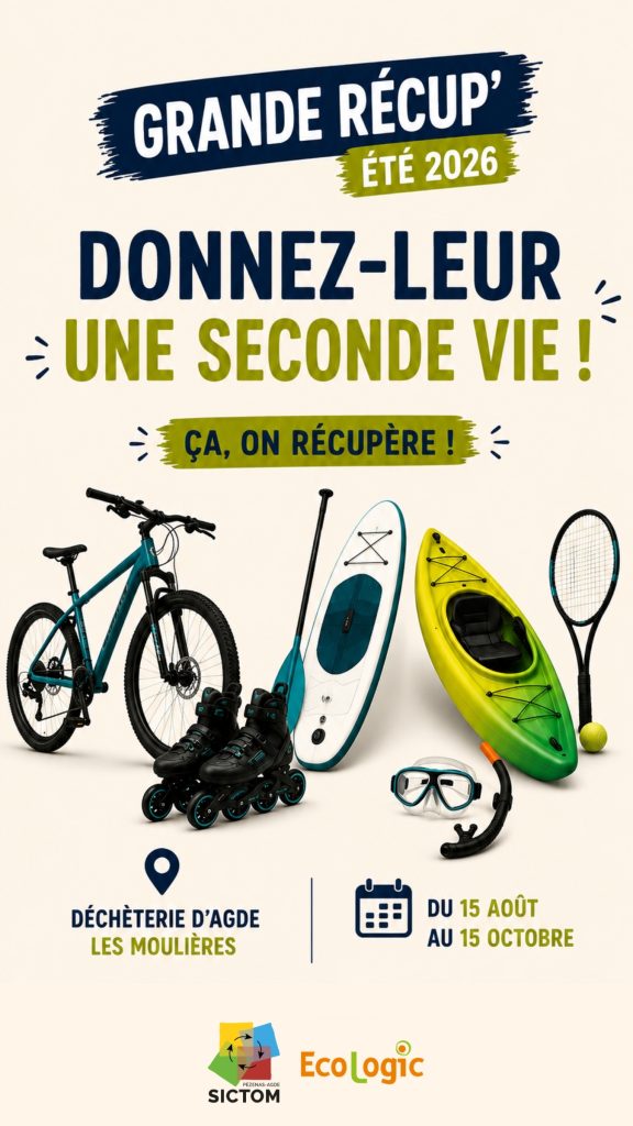 Articles de sport et de loisirs : une nouvelle collecte dans les déchèteries du SICTOM