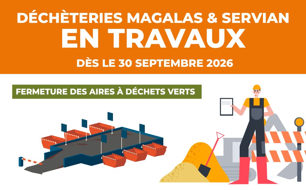 Travaux déchèteries de Servian et Magalas
